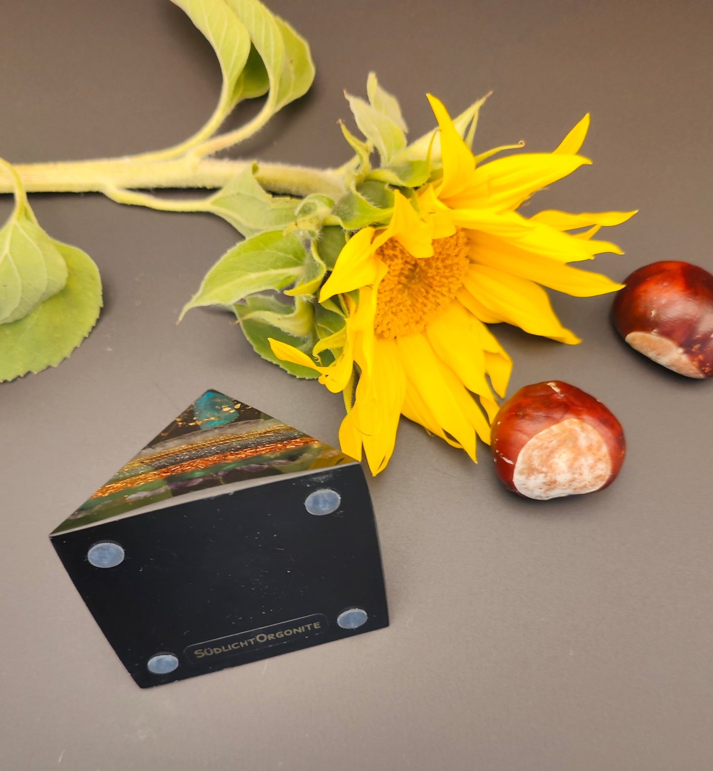 Mini-Pyramide - Metall Natur
