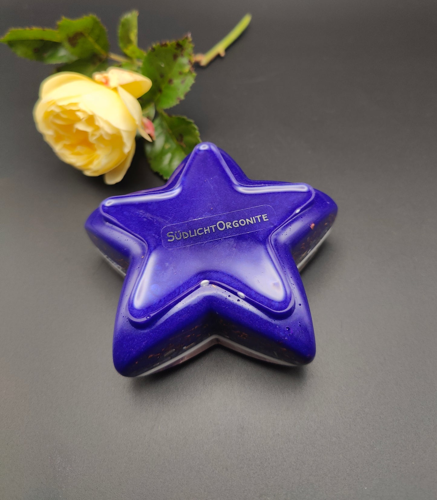 Teelicht-Stern mit Amethyst