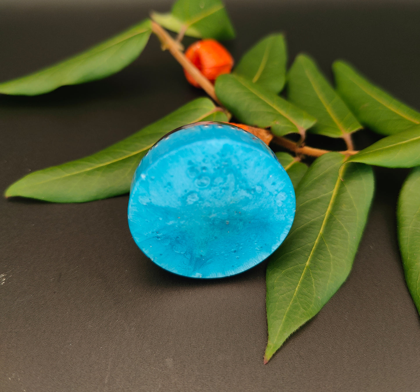 Taschenorgonit in Hellblau