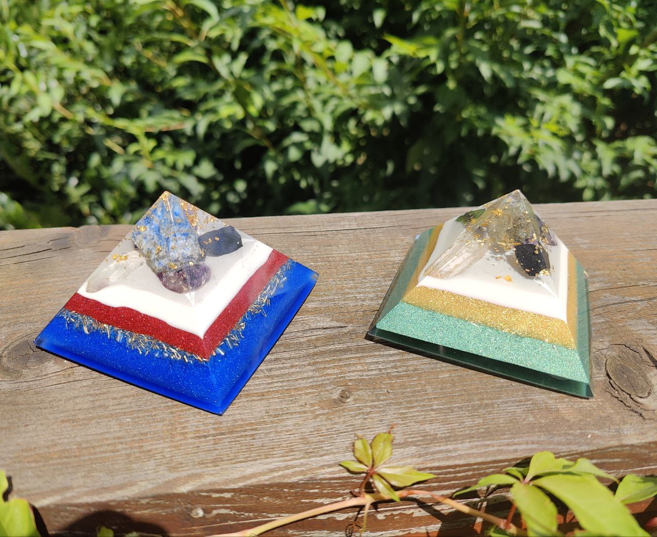 Mini-Pyramide - blau-rot
