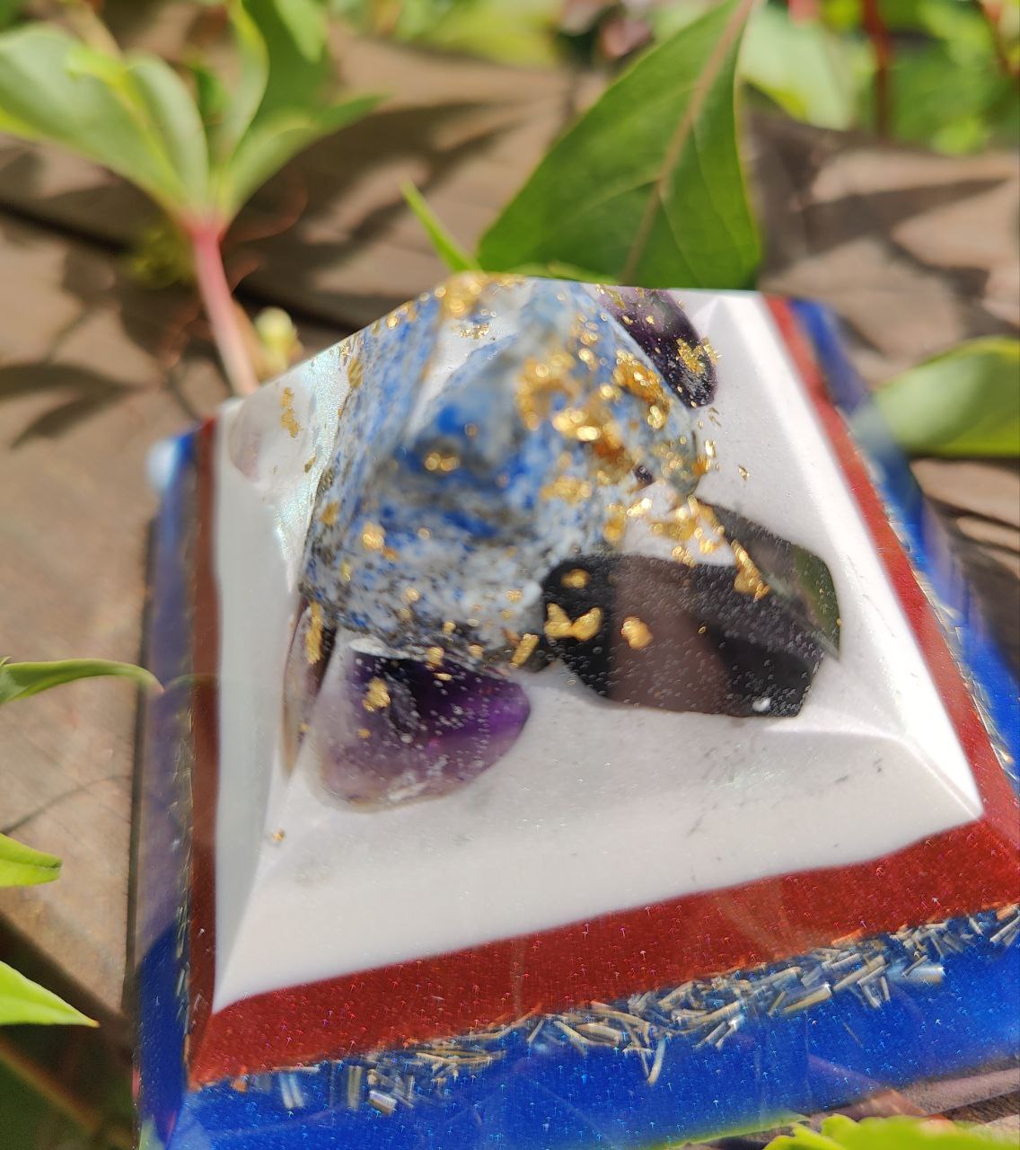 Mini-Pyramide - blau-rot