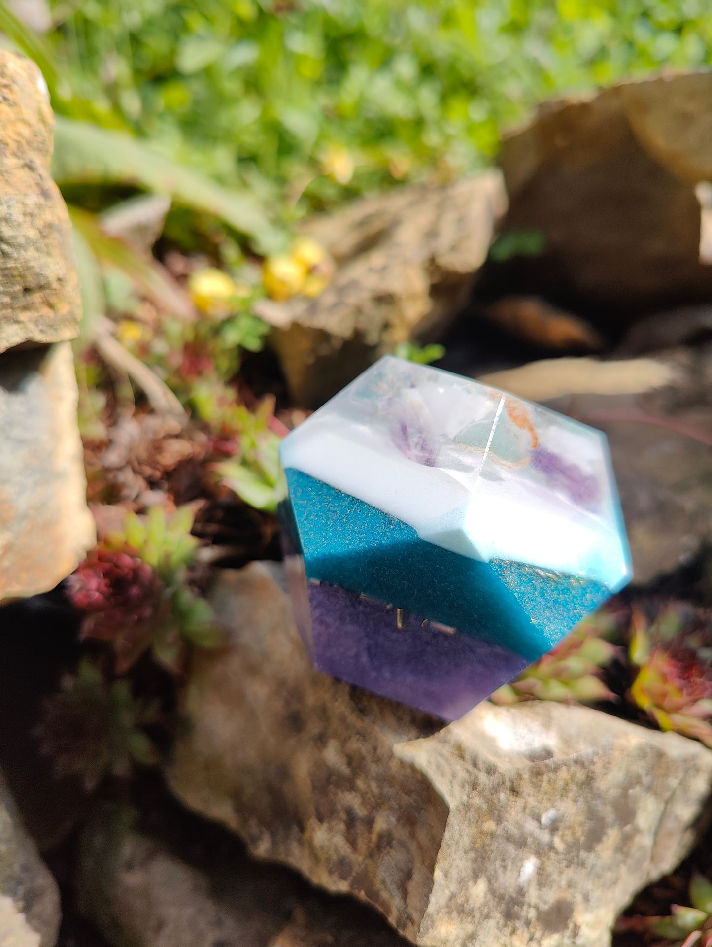 Dodekader mit Fluorid und Amethyst
