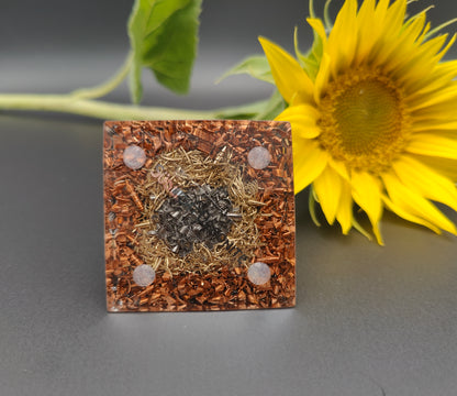 Mini-Pyramide - Metall Natur