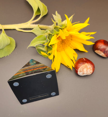 Mini-Pyramide - Metall Natur