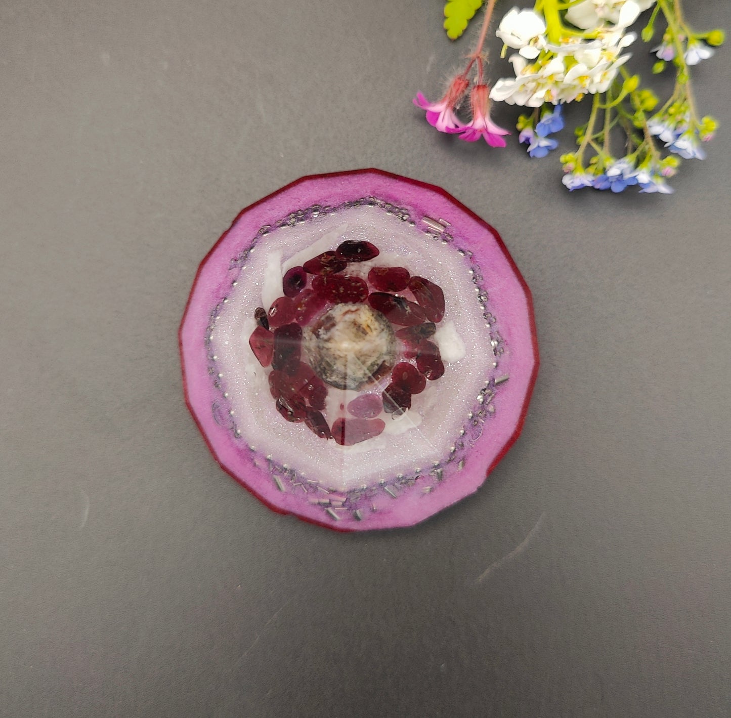 Diamant Orgonit mit Granat