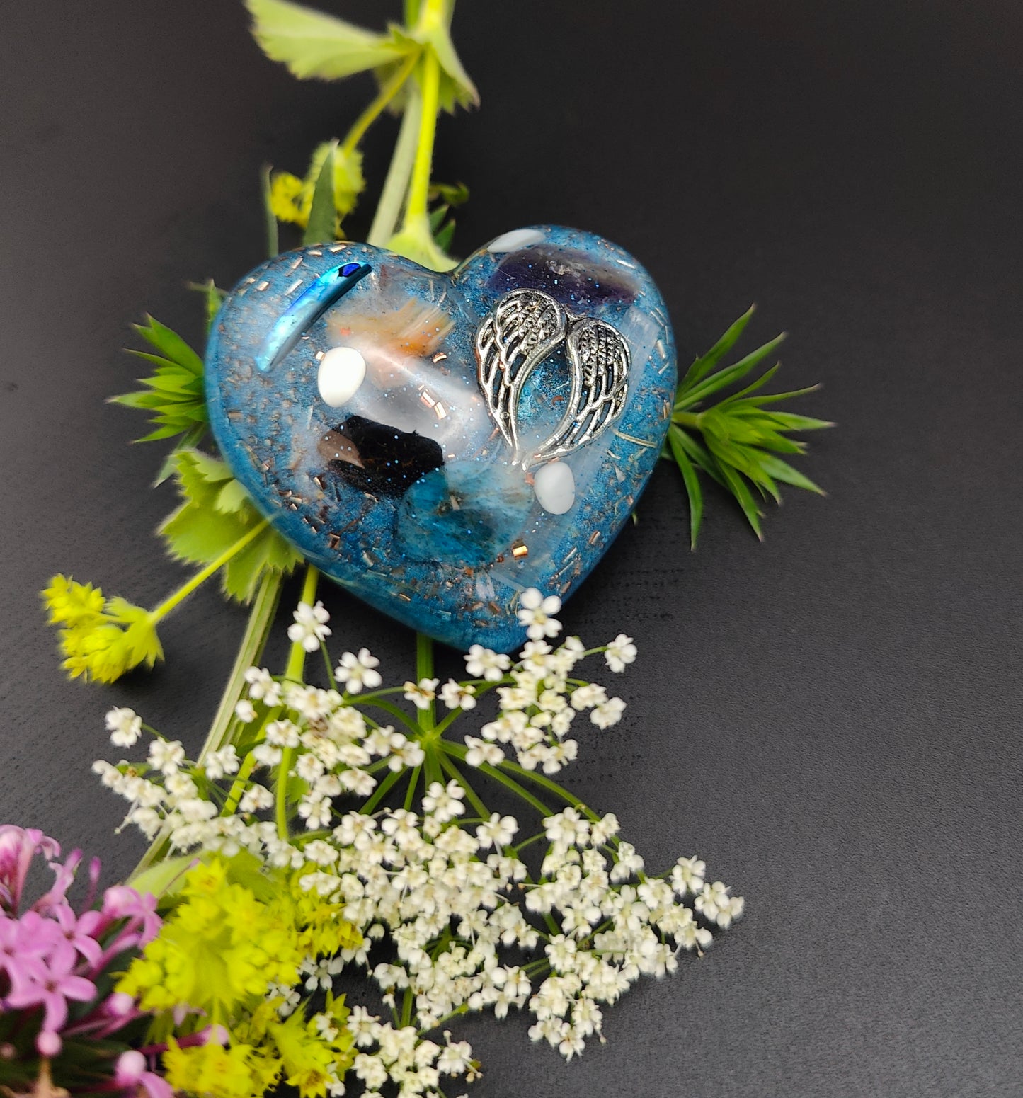 Plastischer Herz-Orgonit - Taschenorgonit