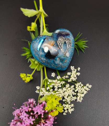 Plastischer Herz-Orgonit - Taschenorgonit