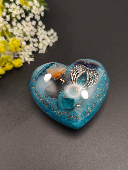 Plastischer Herz-Orgonit - Taschenorgonit