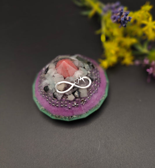 Diamant Orgonit mit Aquamarin