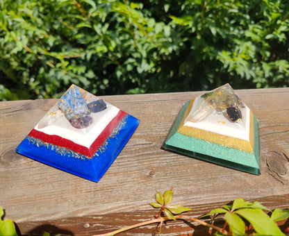 Mini-Pyramide - blau-rot