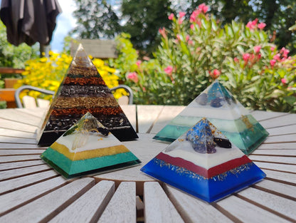 Mini-Pyramide - blau-rot