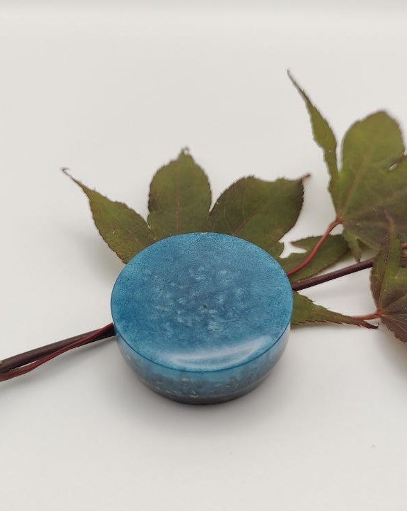 Taschenorgonit in Meerblau