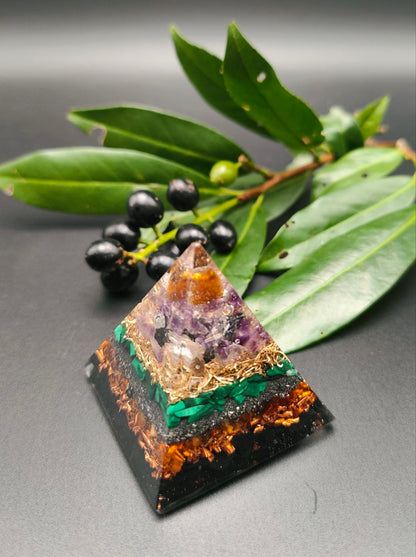 Mini-Pyramide - Metall Natur