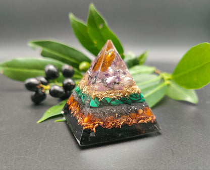Mini-Pyramide - Metall Natur