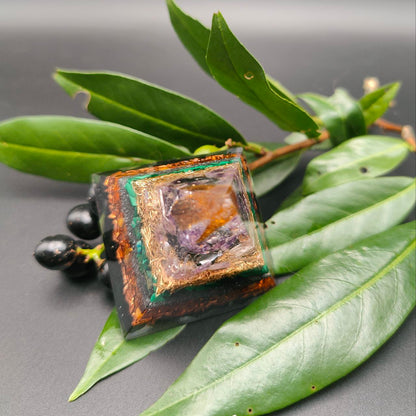 Mini-Pyramide - Metall Natur