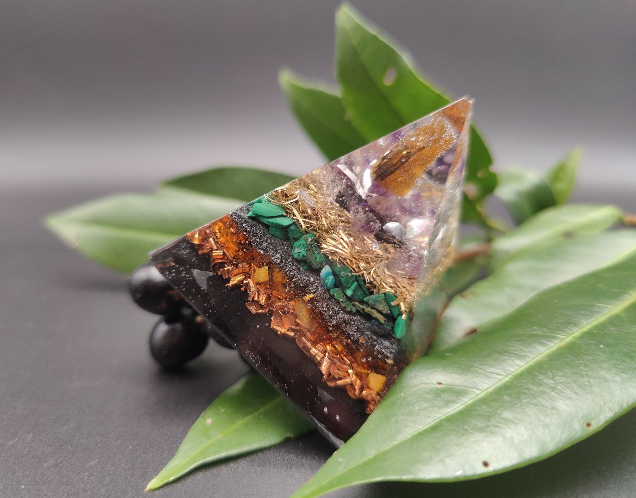 Mini-Pyramide - Metall Natur