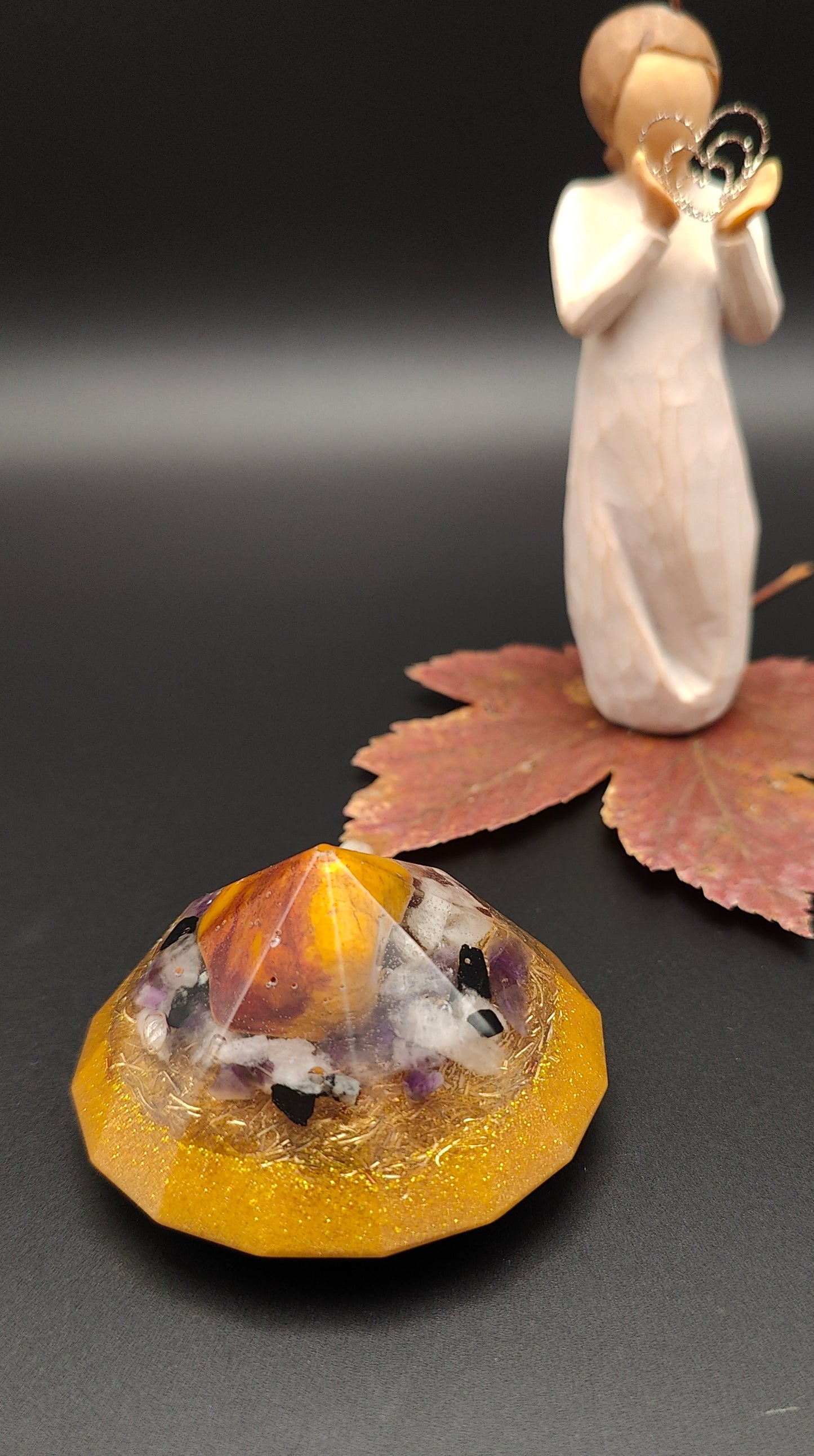 Diamant Orgonit mit Bernstein