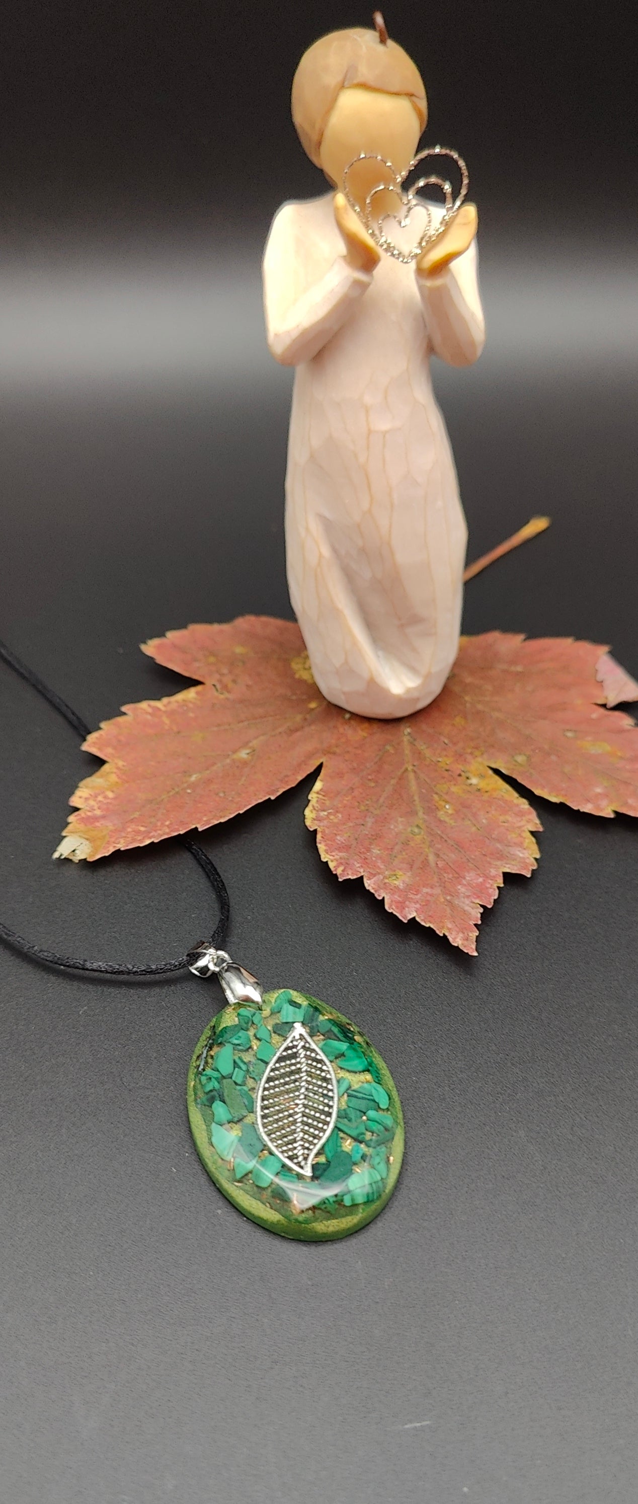 Orgon-Amulett mit Malachit