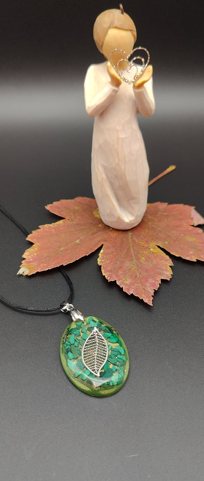 Orgon-Amulett mit Malachit