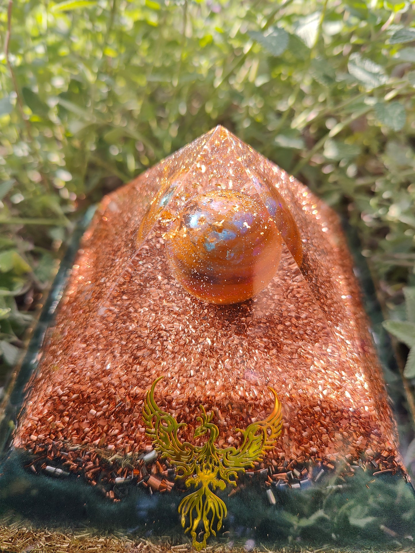 Pyramide mit viel Kupfer