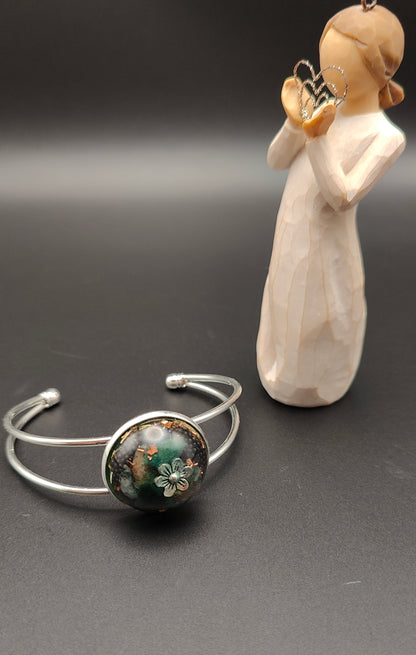 Orgonit-Armreif Moosachat