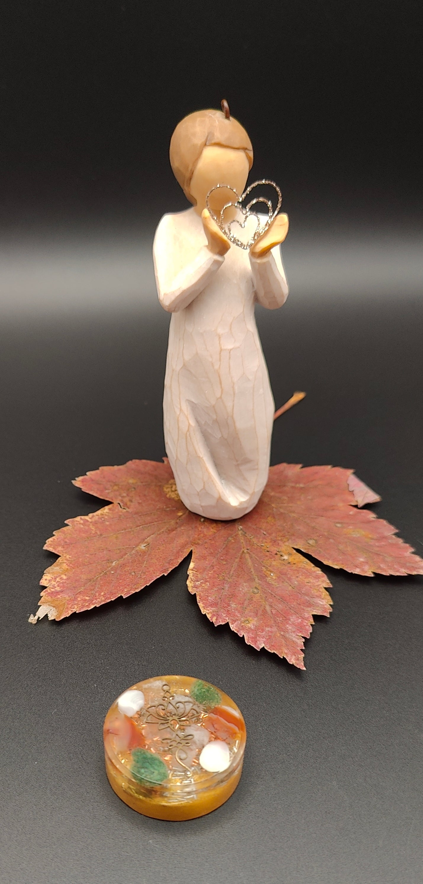 kleiner Taschenorgonit in gold