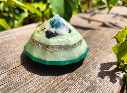Diamant Orgonit mit Heliotrop