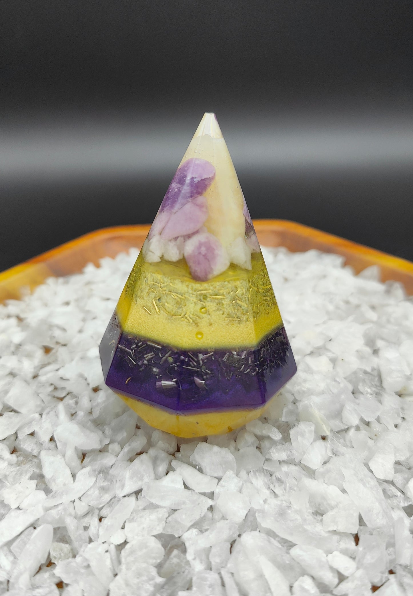 8-seitige Mini Pyramide "Gelassenheit & Leichtigkeit"